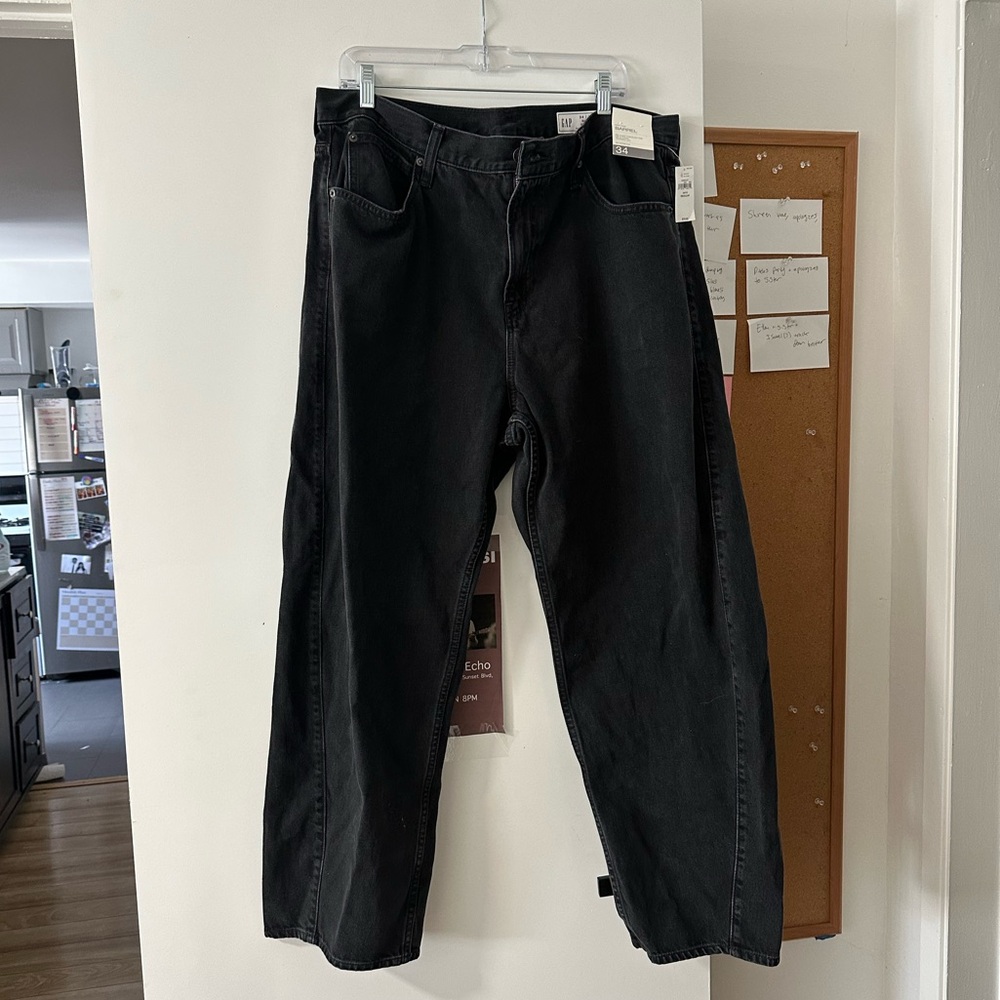 NWT Gap high rise barrel jeans size 34
